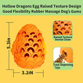 Dragon Egg Dog Toys for Aggressive Chewers | Tough and Indestructible